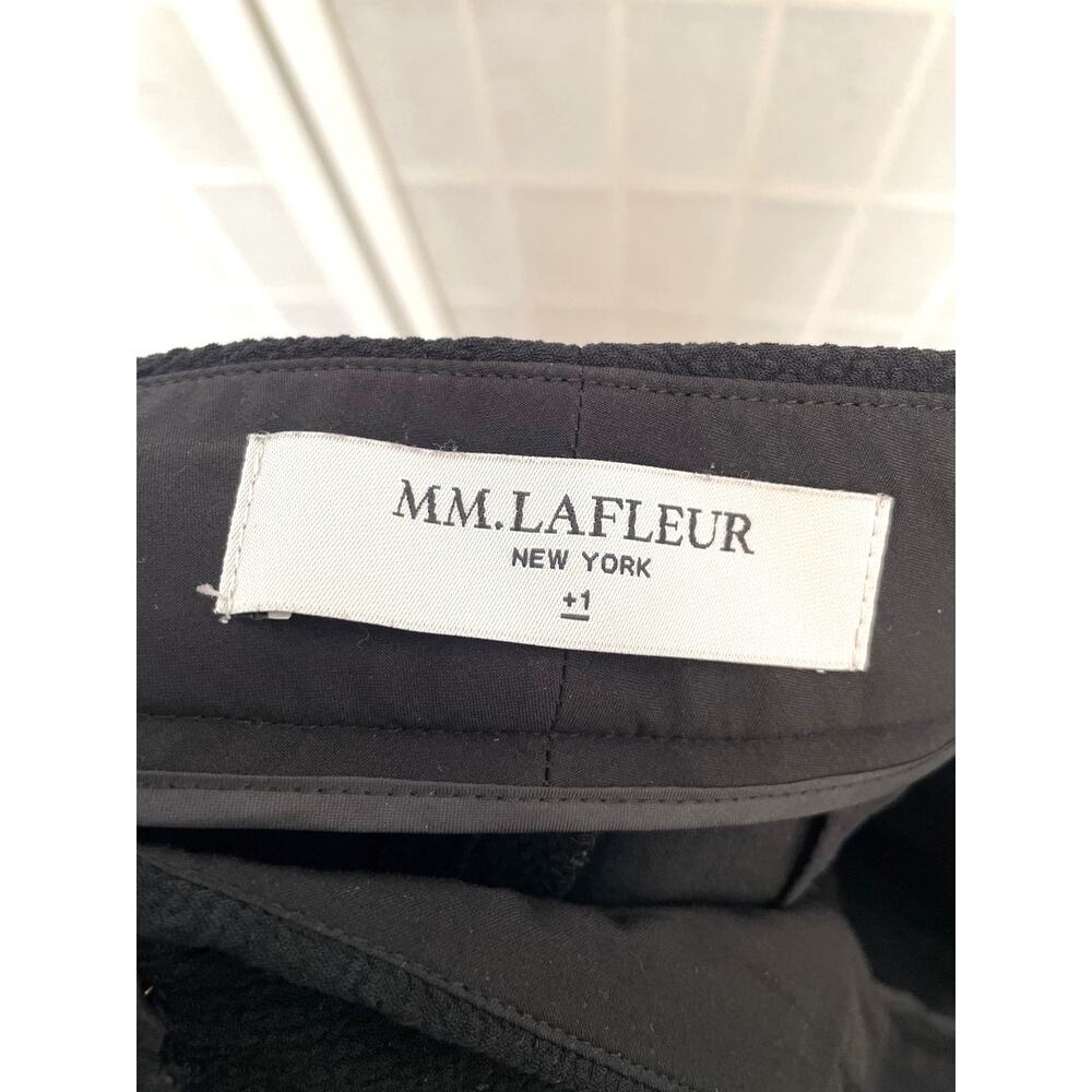 MM.LaFleur Cropped Dress Pants 1X Black Minimalist Career Capsule Quiet Luxury - Picture 4 of 6